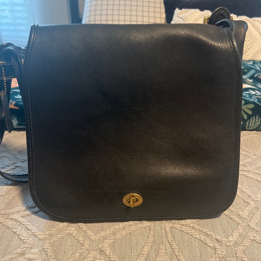 Vintage black coach bag